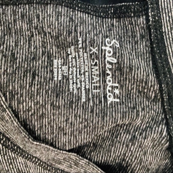 Splendid black marled asymmetrical long sleeve~XS - Picture 3 of 3